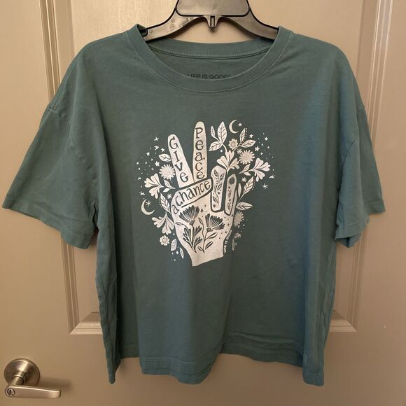 2 Life Is Good Crusher Tee XL Women’s Mid-drift Shirts - Picture 8 of 12
